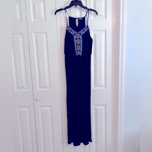 Lily Rose Maxi Dress - Navy - Size M